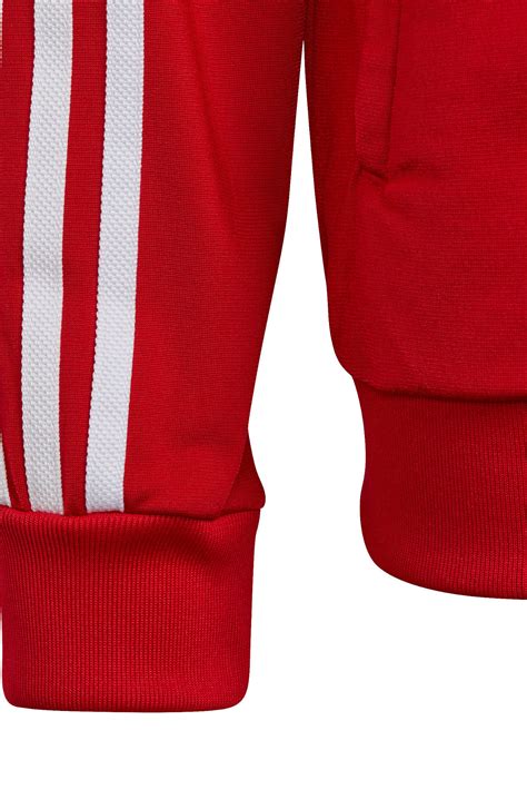 rood adidas vest met capuchon